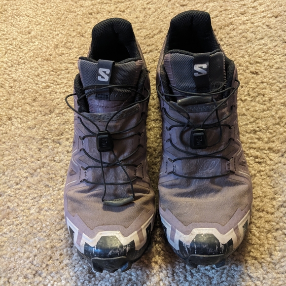 Salomon Women's Speedcross Trail Running Shoes - Gray and Black - Picture 2 of 7